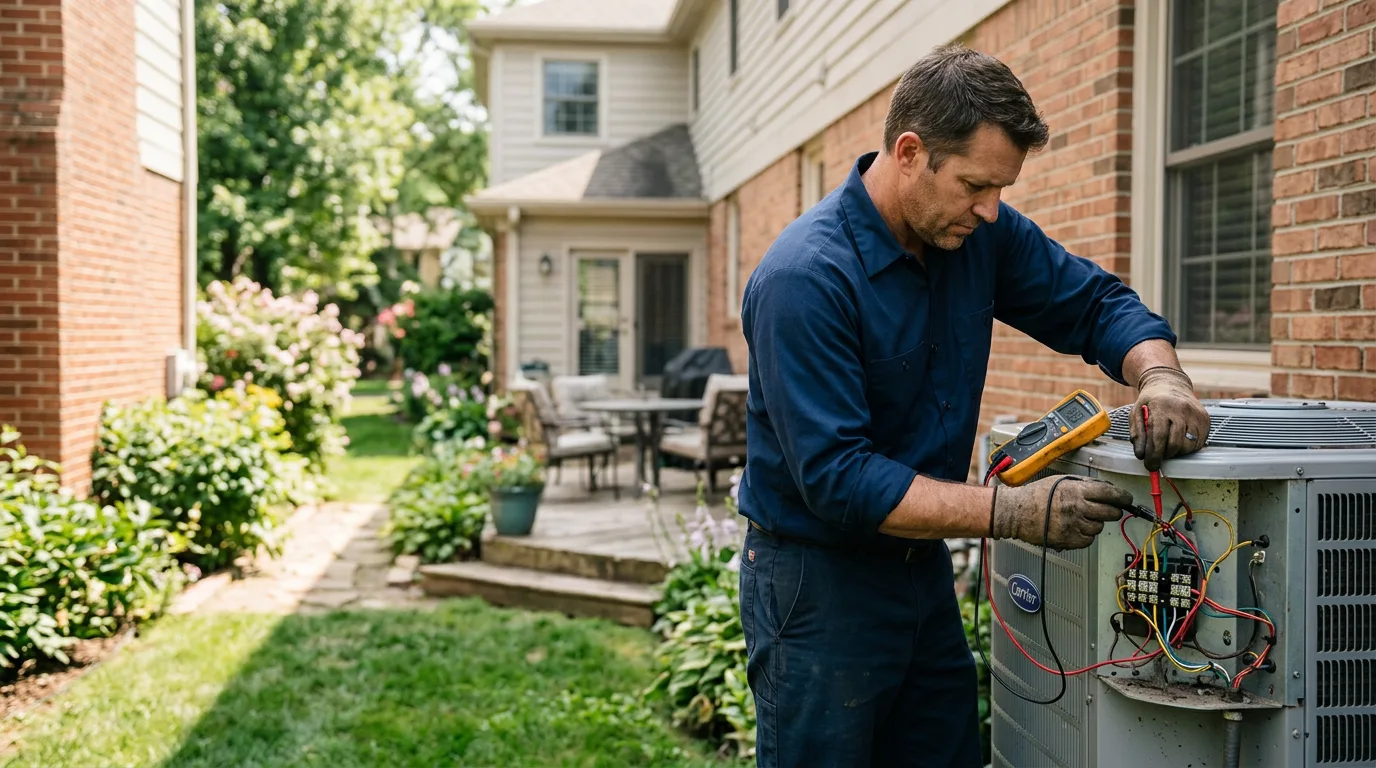 HVAC technician working near Hemlock, MI